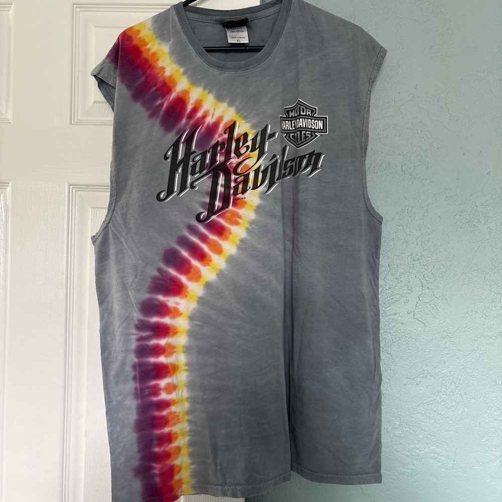 Harley-Davidson Tie-Dye Sleeveless Shirt